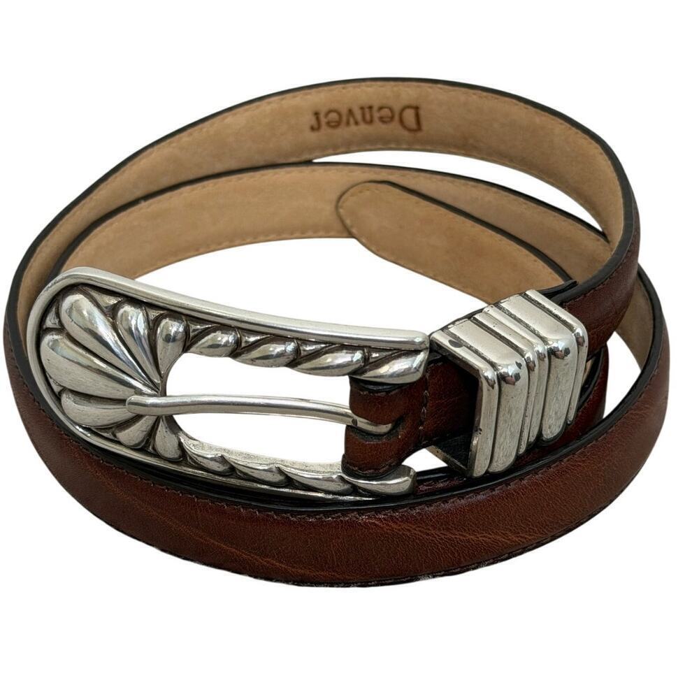 Barse The Belt Collection VTG 1997 Denver Genuine Italian Leather Brown Medium